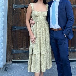 WeWoreWhat tiered midi dress